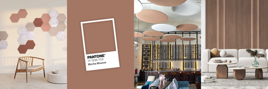 Mocha Mousse, Pantone® Color of the Year: How to Integrate it into Acoustically Treated Spaces